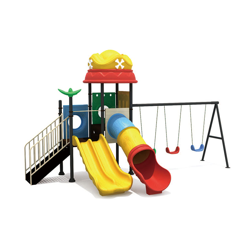 Swing Set With Two Slides